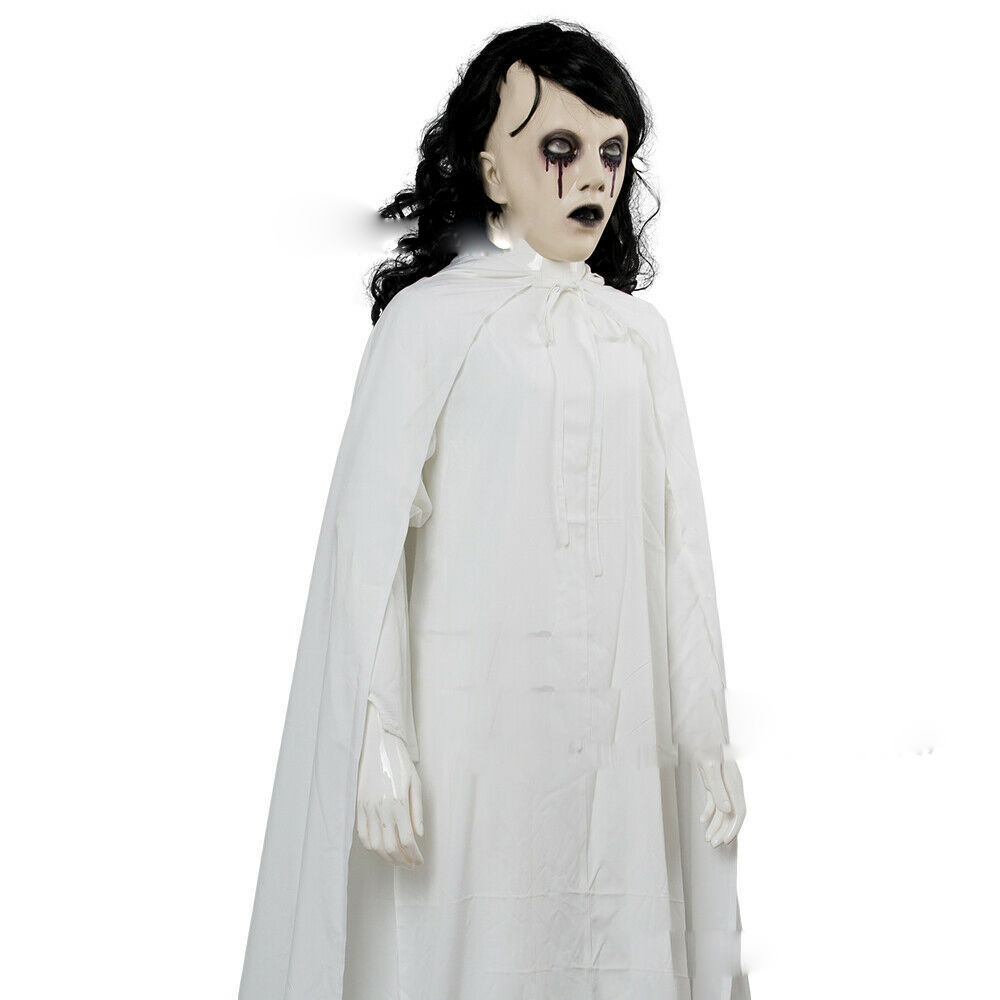 The Curse of La Llorona Halloween Cosplay Costume White Cape Set